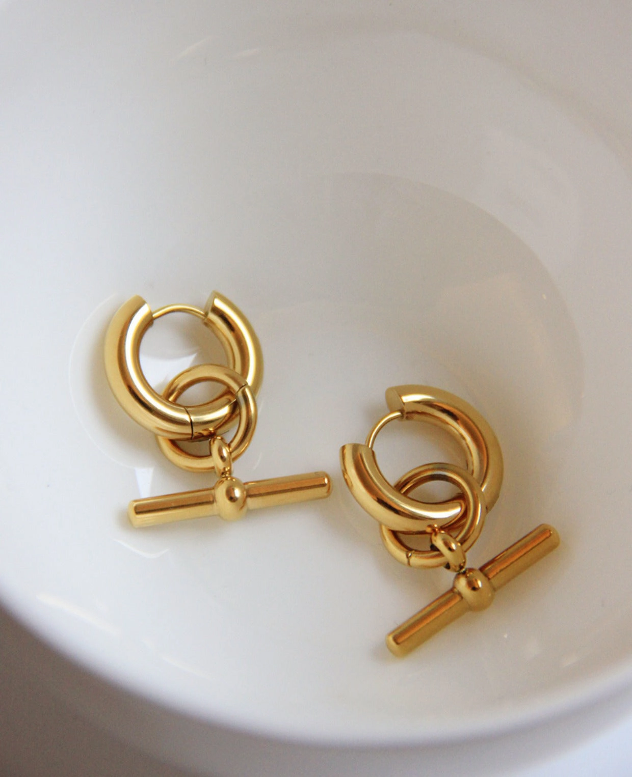 Balance Beam T Bar Earrings Decorative Vibe