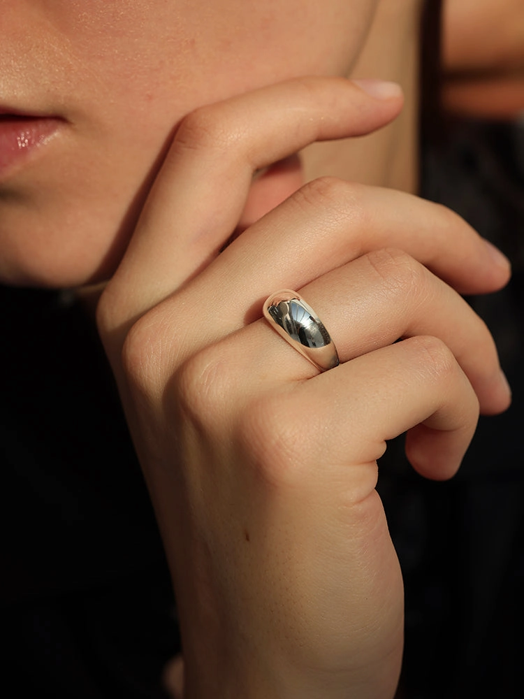 Low-Cost Statement Lana Silver Dome Ring