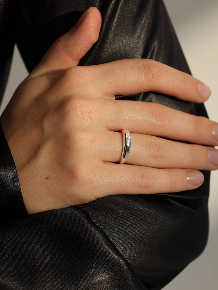 Personal Accent Lana Silver Dome Ring