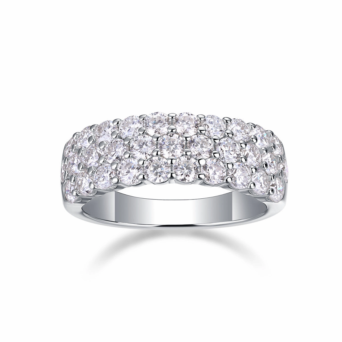 1.86 Carat Luxurious 31 Stone Ring Band | S925 | Moissanite Unique product