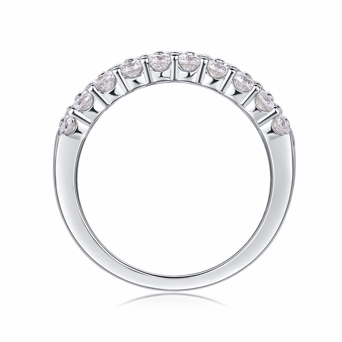 Weekend Ready Shine Accent 1.86 Carat Luxurious 31 Stone Ring Band | S925 | Moissanite