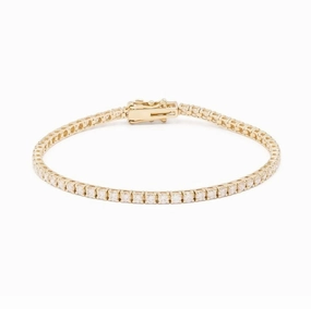 Serena Gold Tennis Bracelet Radiant Glow