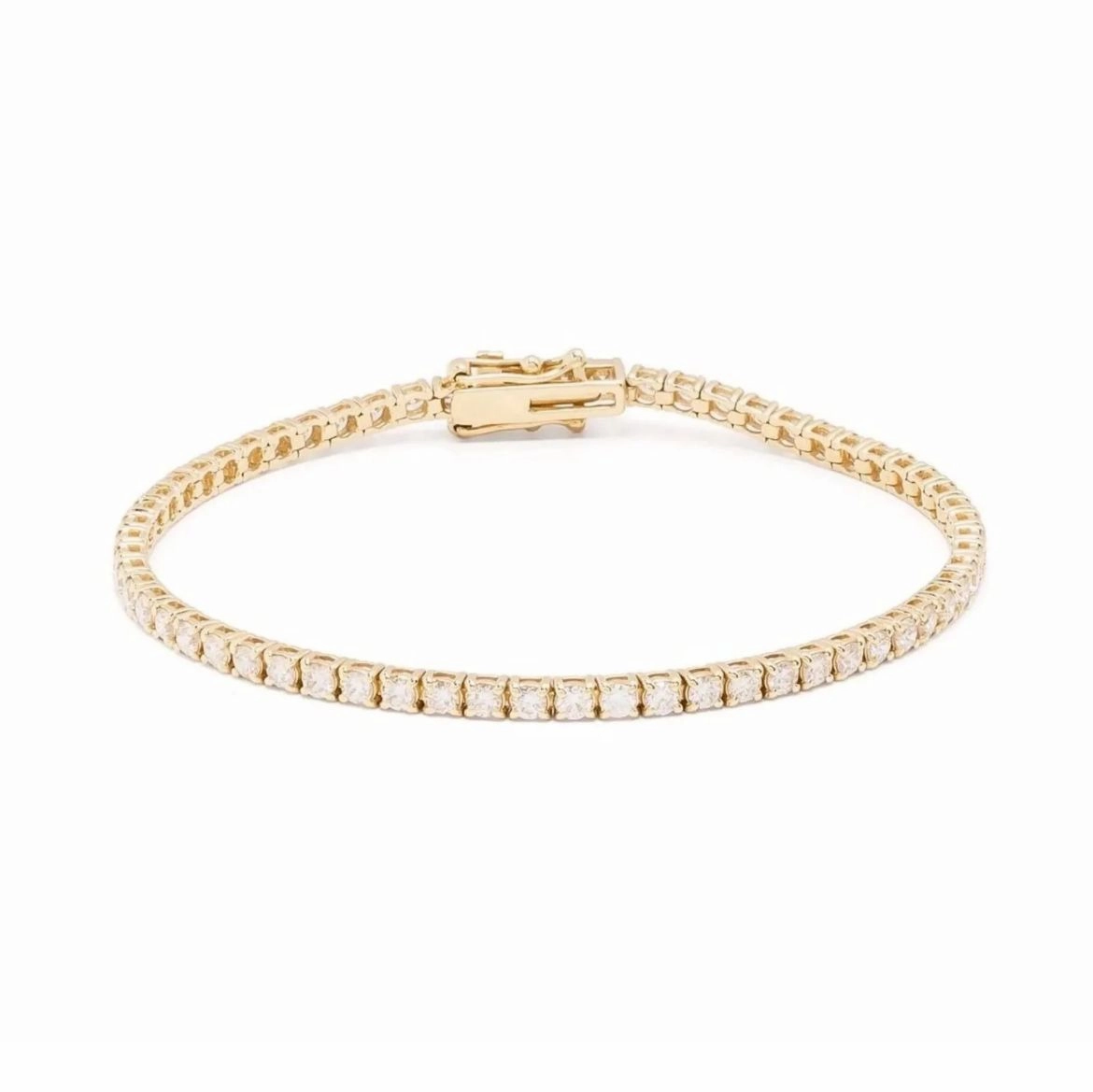 Serena Gold Tennis Bracelet Dependable Mixes