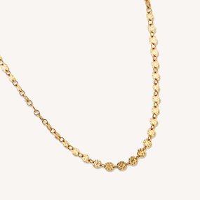 Seasonal Look LYDIA HAMMERED COIN DISC NECKLACE