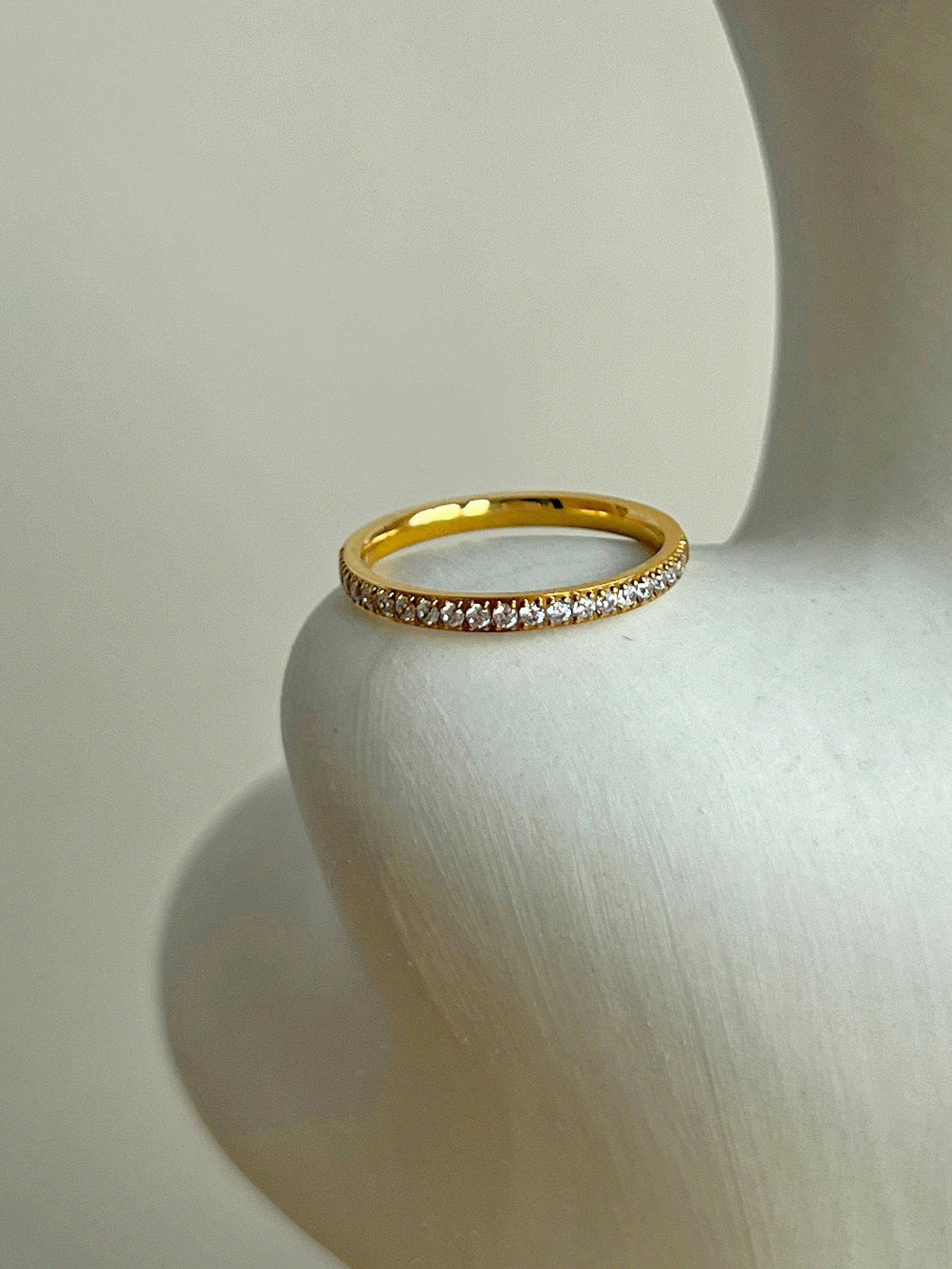 Maya Zirconia Stacking Ring 18K Gold Premium Care Special Style
