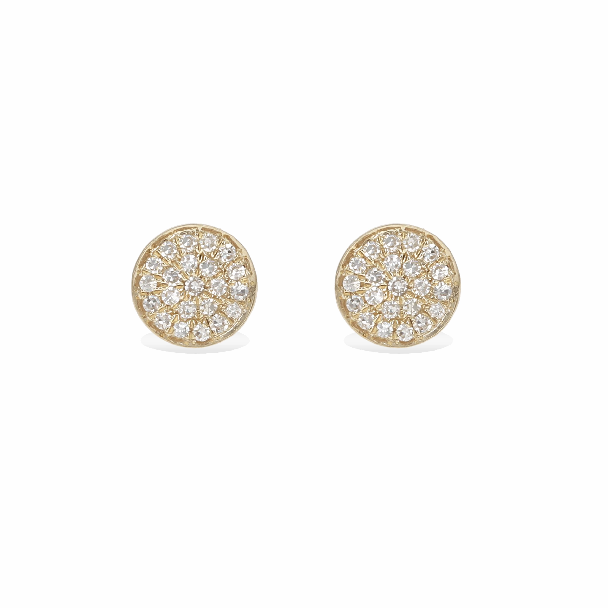 Refined Fashion Fashion Moment Medium Diamond Disc Stud Earrings