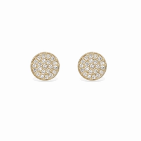 Refined Fashion Fashion Moment Medium Diamond Disc Stud Earrings