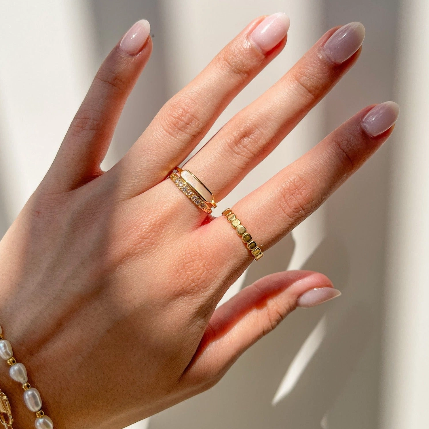 Creative Ornament Eternal Ornament MERMAID PEARL SHELL RING