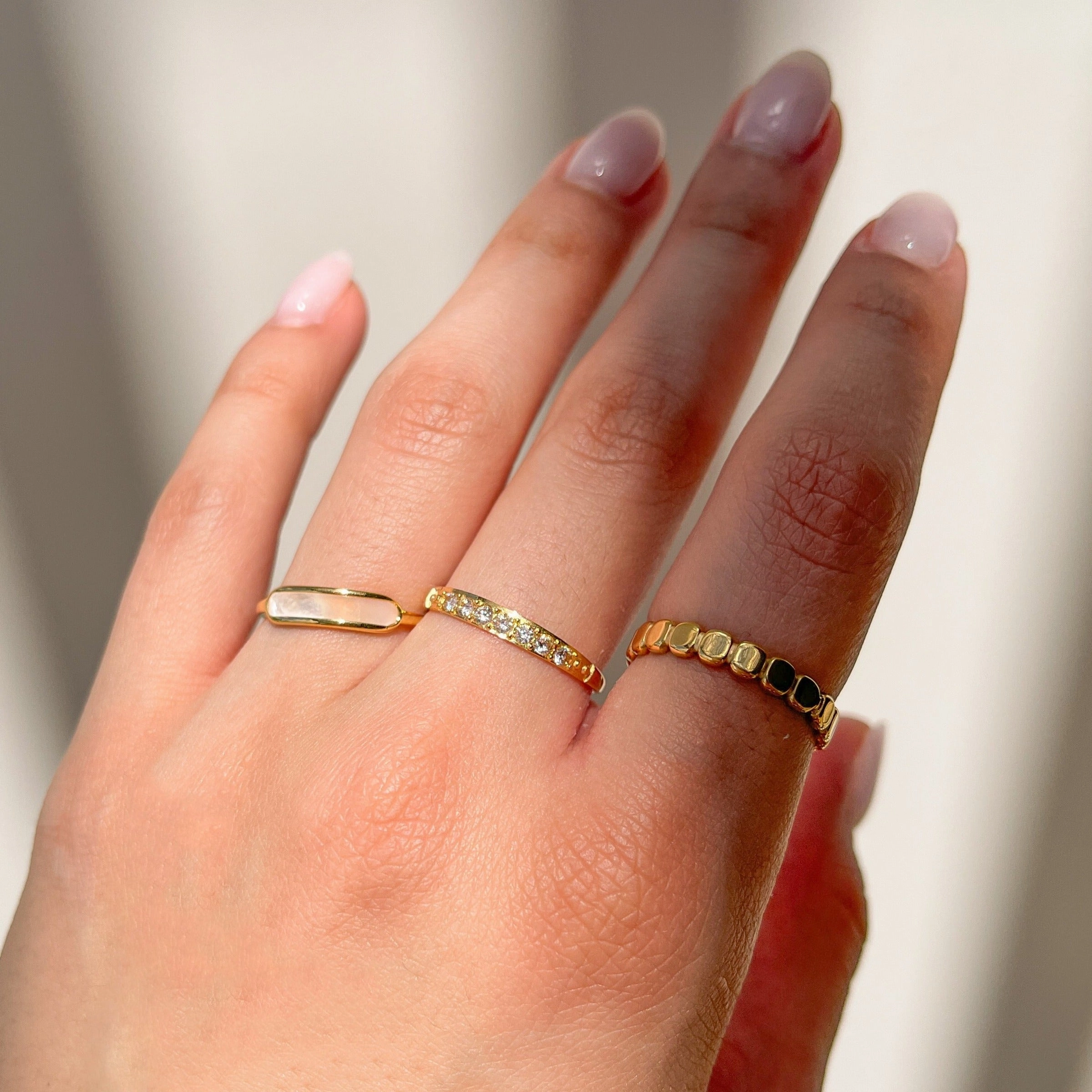 MERMAID PEARL SHELL RING Stylish Accent