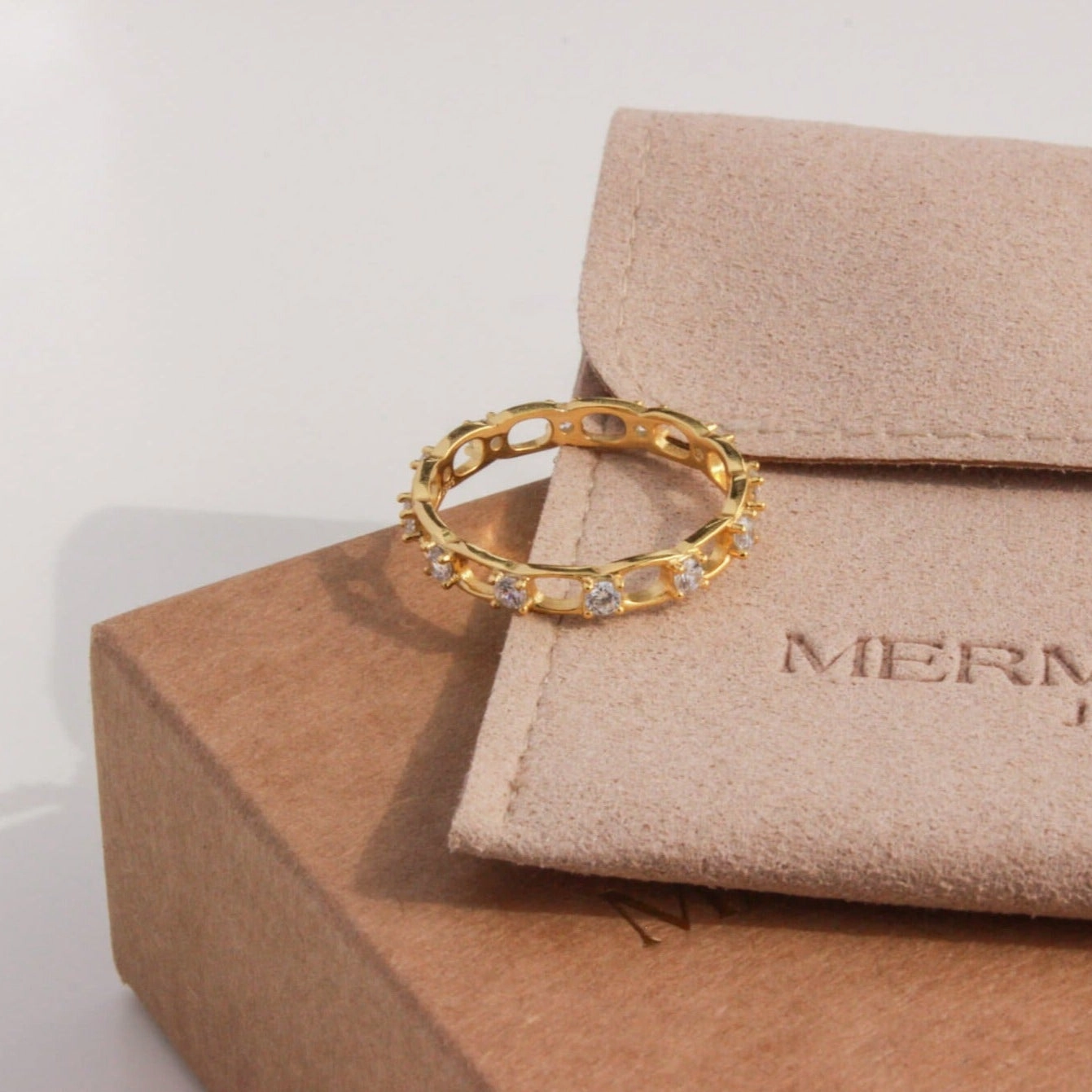 Casual Contour Graceful Aesthetic MICKEY CZ DIAMOND RING