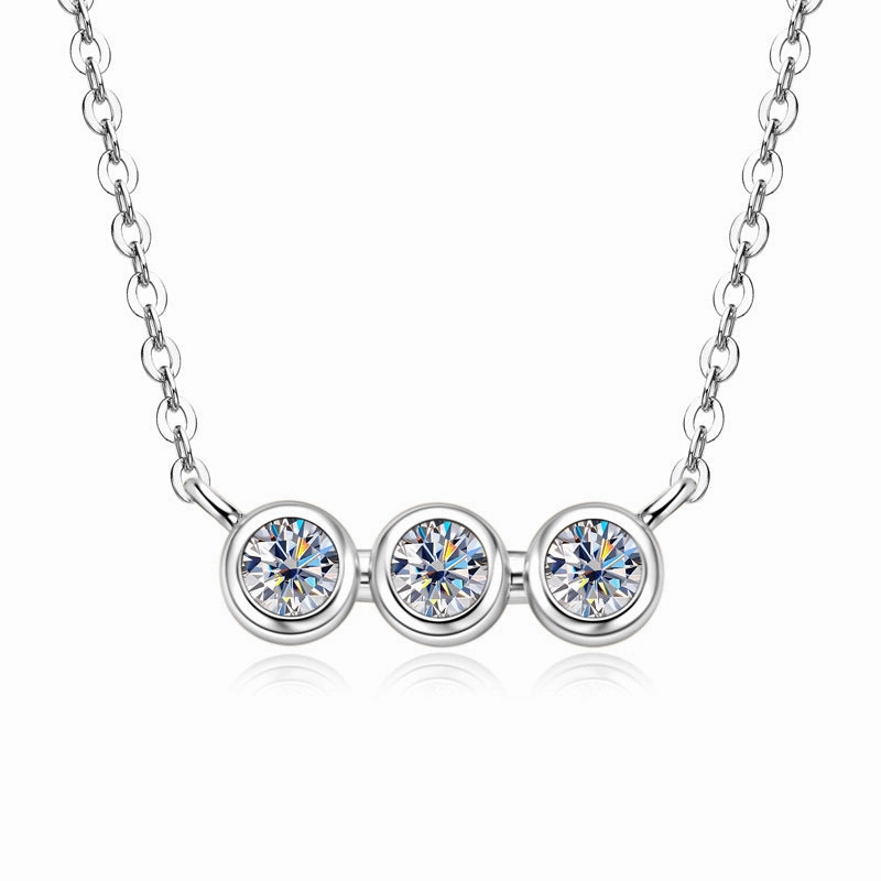 Constellation Parallel Necklace | S925 | Moissanite Exclusive Detail Effortless Layer