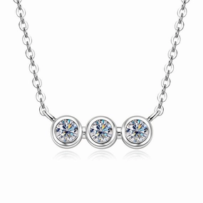 Retro Gift Outdoor Gift Constellation Parallel Necklace | S925 | Moissanite