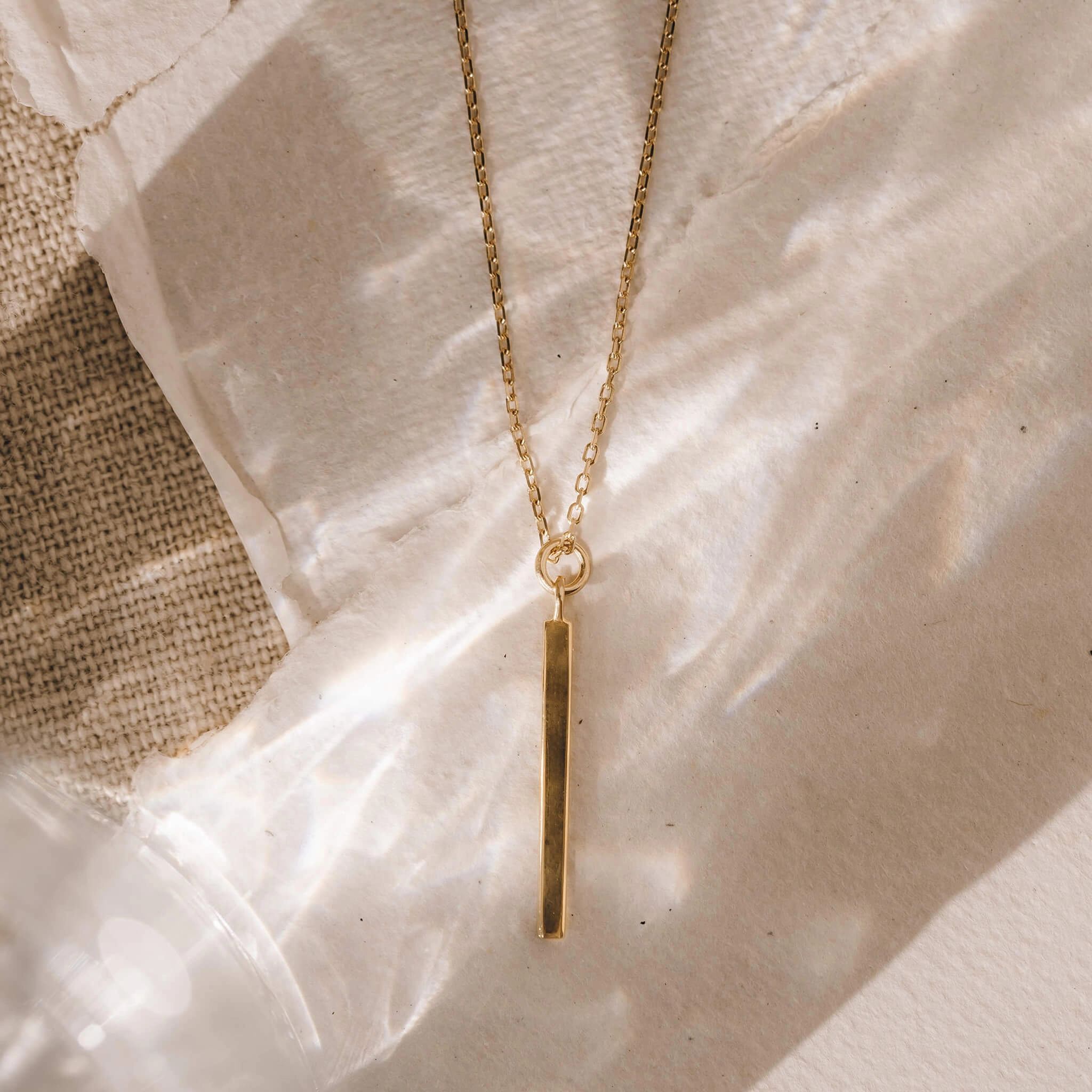 Weekend Accessory Vertical Bar Necklace - Linn