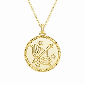 Sagittarius Constellation Lab Grown Diamond Birthstone Pendant Necklace Elegant Touch Sophisticated Element