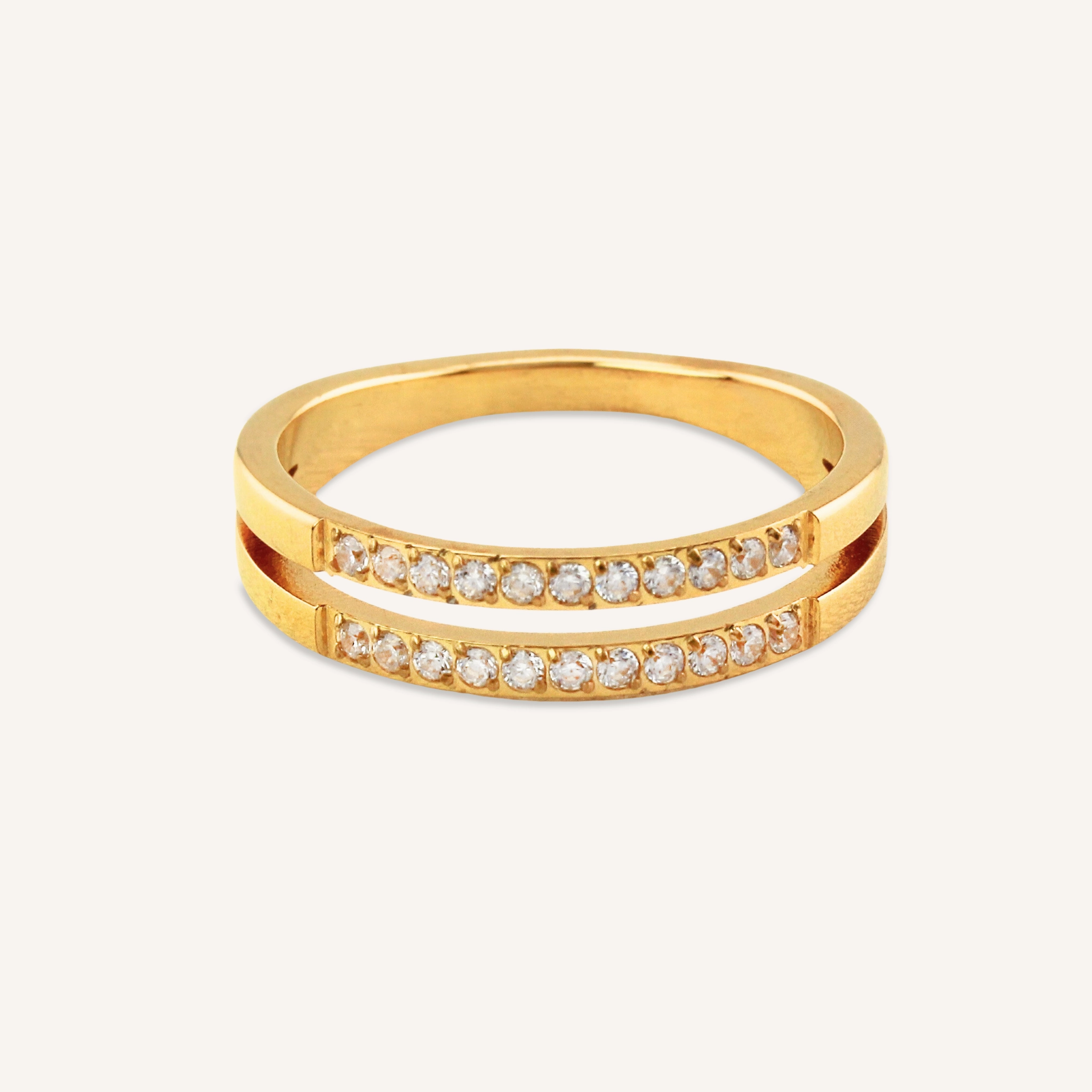 DIANA DOUBLE DIAMOND RING Eco Friendly Beautiful Item