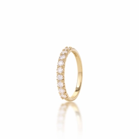 Hidden Hawai?i Maile Anniversary Ring in Gold with  Lab Grown Diamonds - 3mm Timeless Pieces Wedding guest