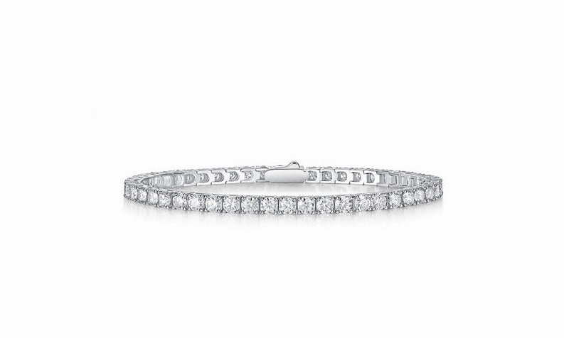 Moissanite Tennis Bracelet | S925 Sterling Silver | VVS1 D Color Style Upgrade