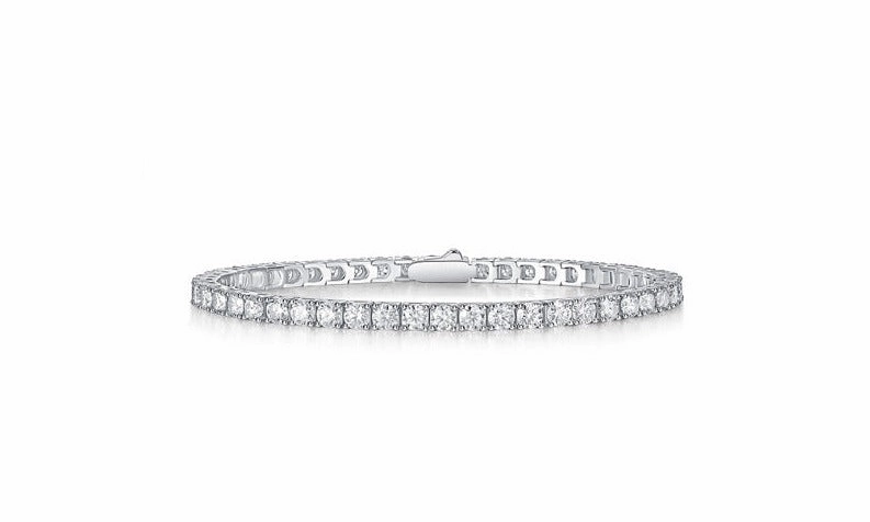 Moissanite Tennis Bracelet | S925 Sterling Silver | VVS1 D Color Chic Mood Elegant Details