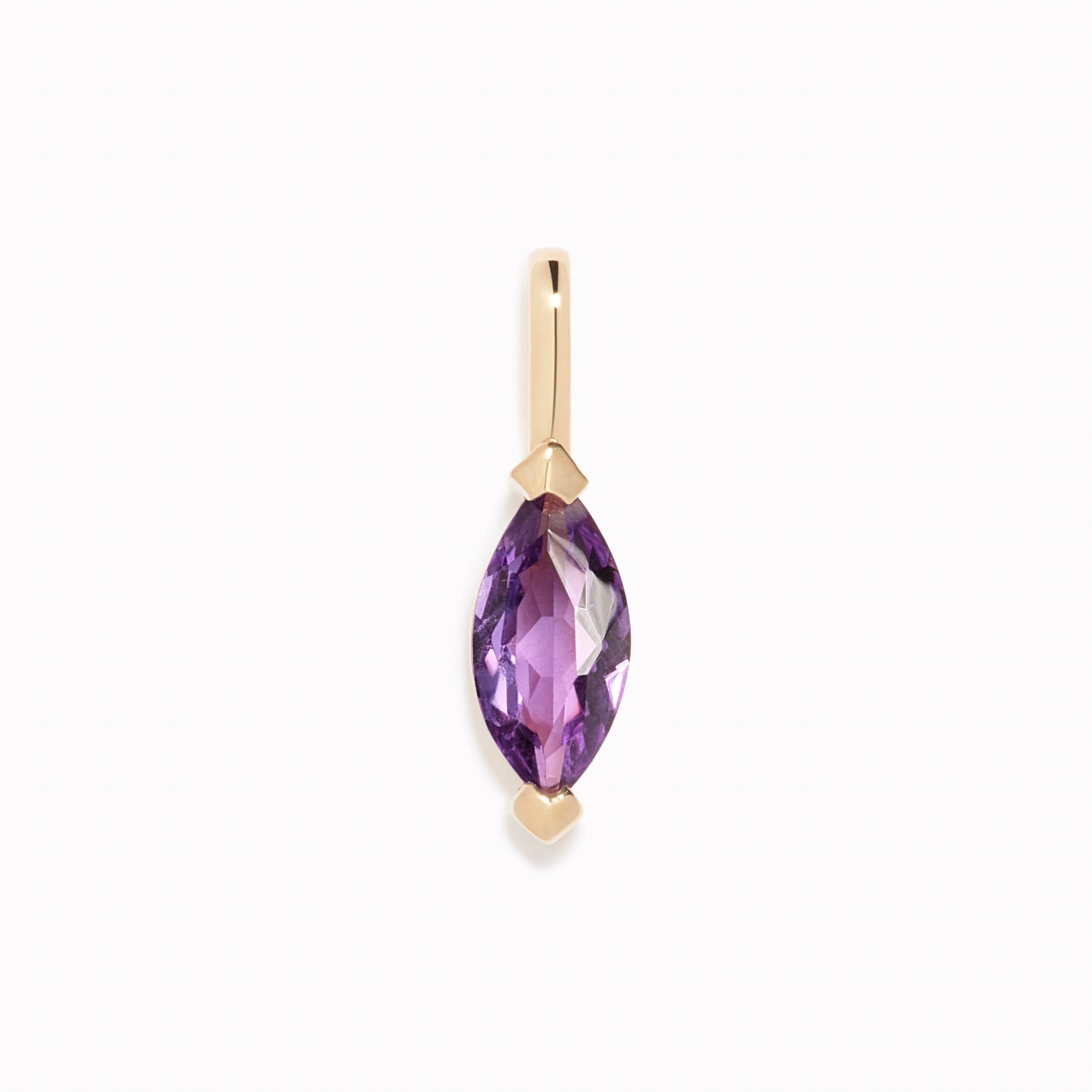Affordable Style February Birthstone Pendant 14k Gold - Amethyst