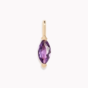 Affordable Style February Birthstone Pendant 14k Gold - Amethyst