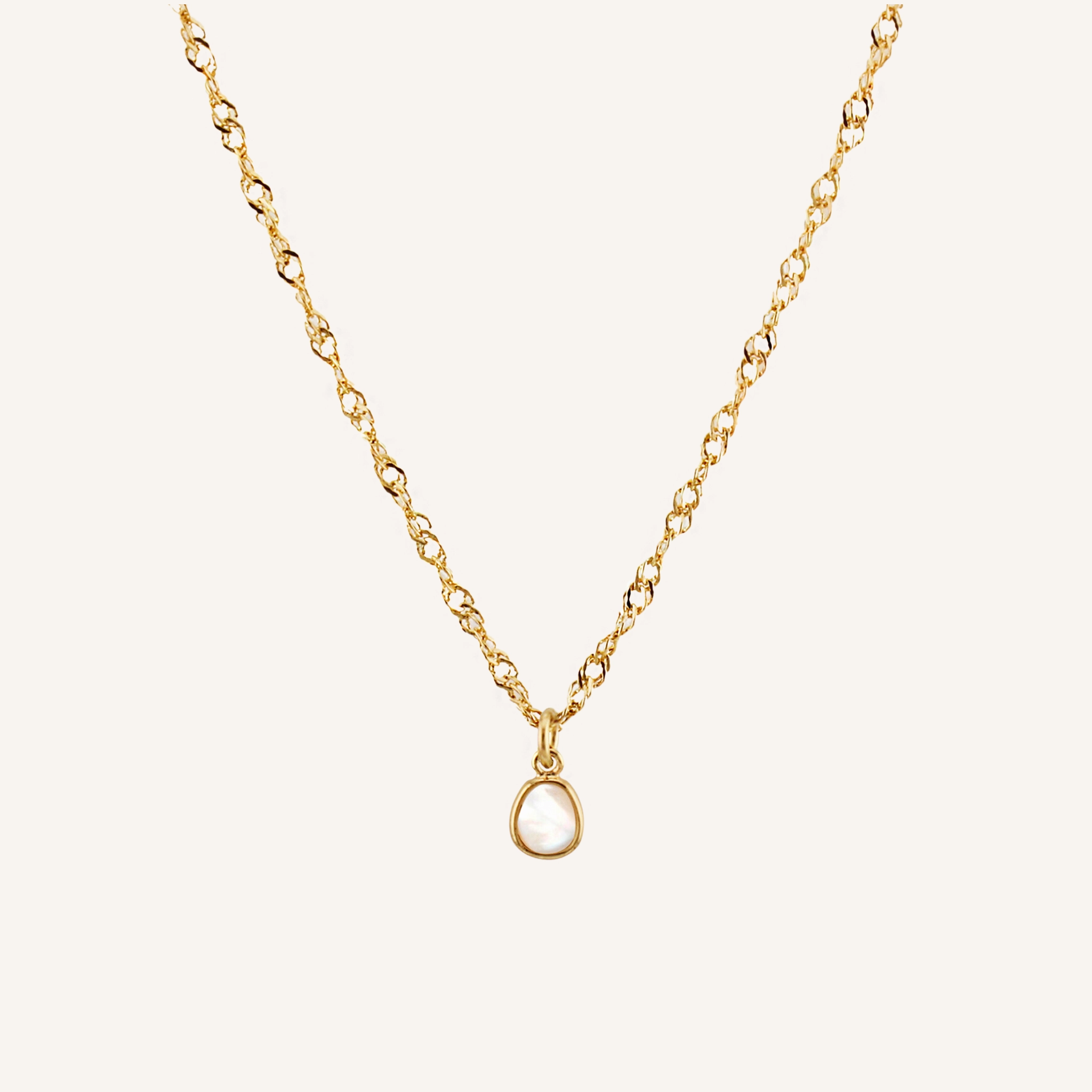 MOTHER PEARL NECKLACE Lightweight Piece