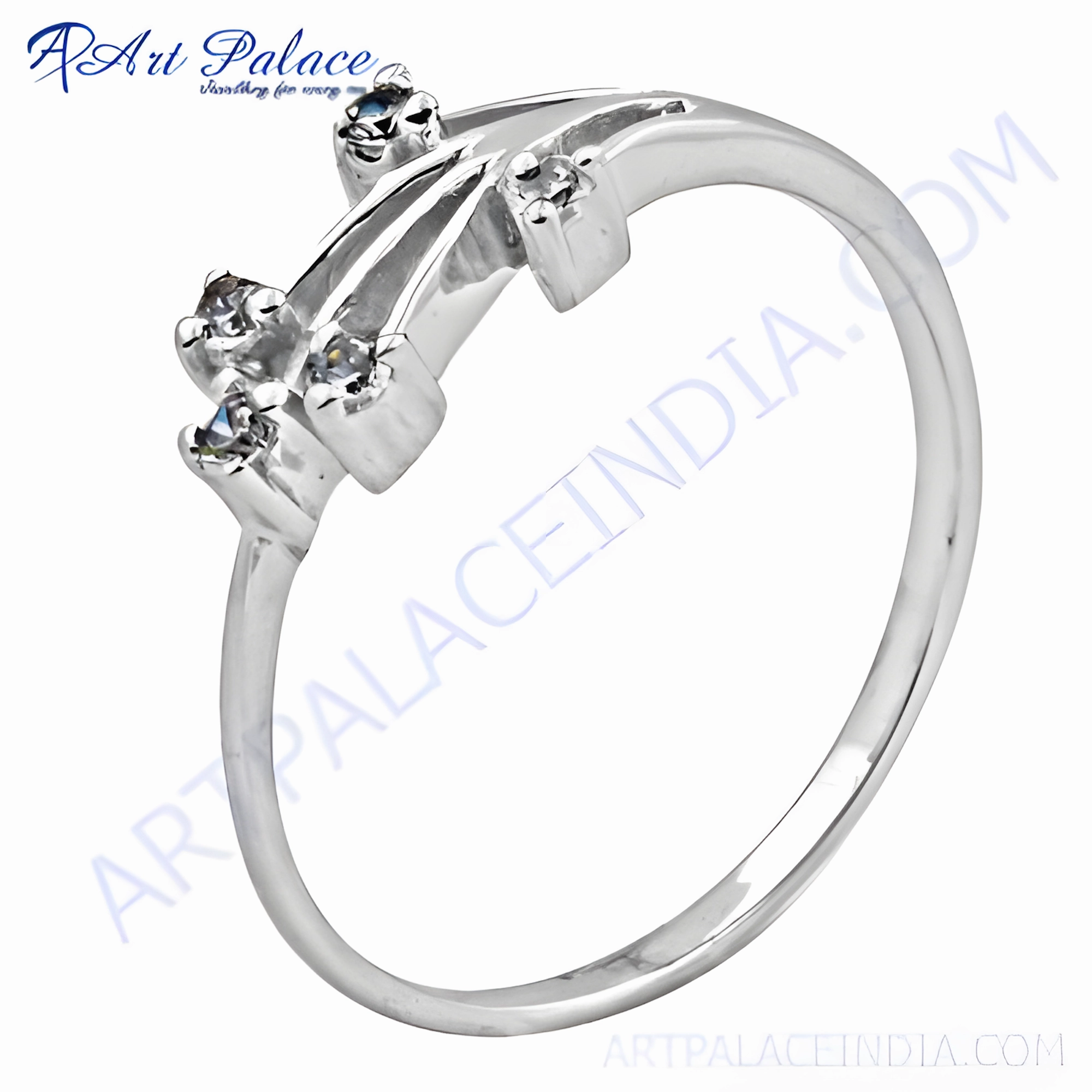 New Arrival Fashion: Stylish Simple Silver CZ Rings - Trendy CZ Jewellery Everyday Piece