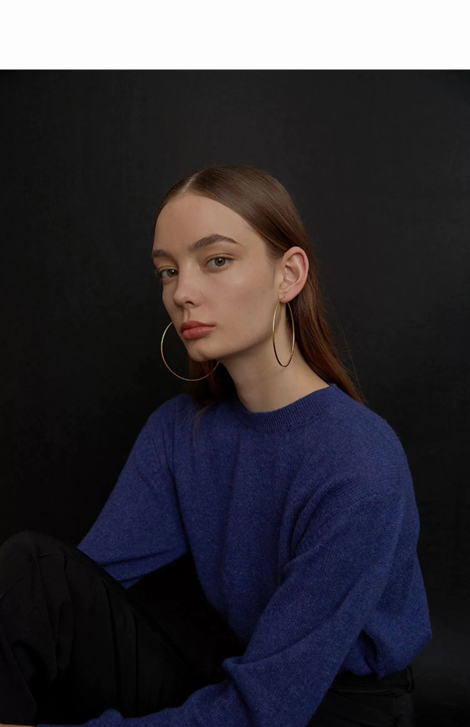 Oblession Essentials Gold Endless Hoop 7/6/5/4/3.5cm Shiny Must-Have