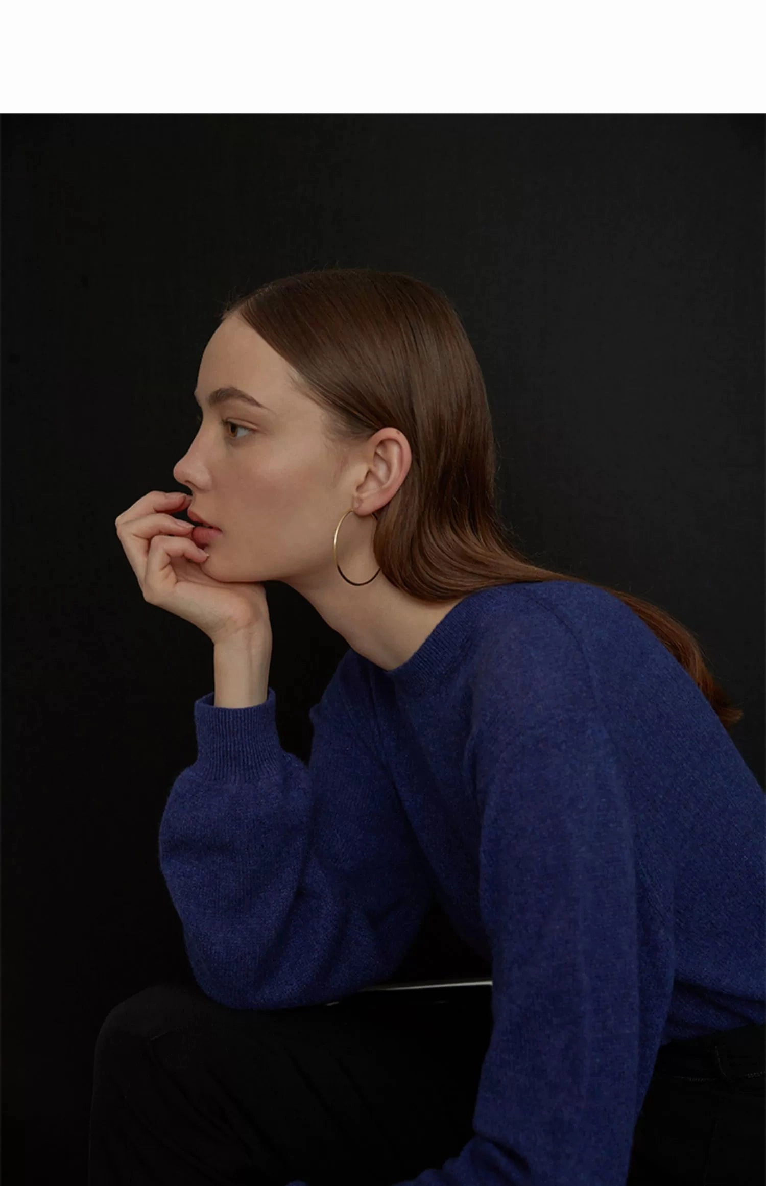 Oblession Essentials Gold Endless Hoop 7/6/5/4/3.5cm Glossy Piece Bohemian Jewelry