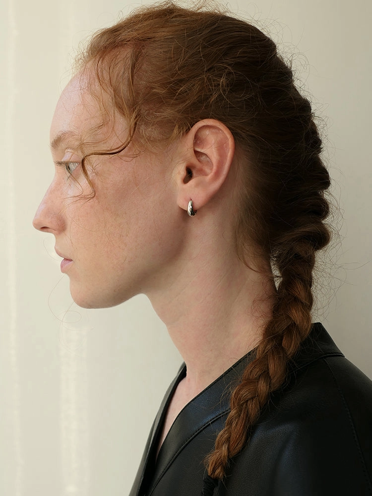 Oval Huggie Hoop Earrings 3 Sizes Unique Accent