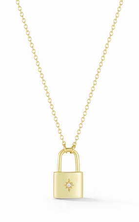 Padlock Pendant Necklace Polished Mood Premium Radiance