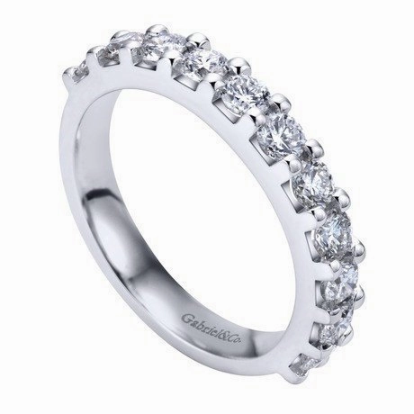 Stylish pieces Night Glam Pave Diamond Band 1.00 Cttw 14K White Gold | Mullen Jewelers