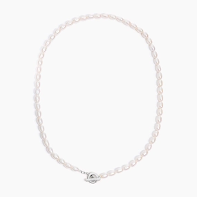Pearl Necklace Silver - Astrid Ideal Accessory