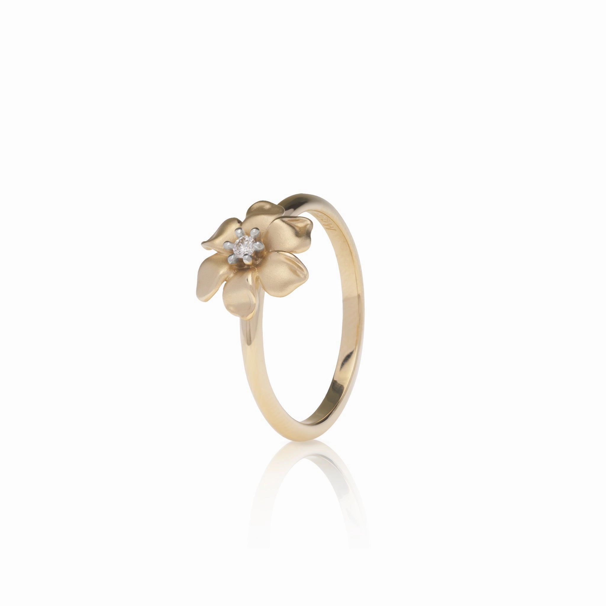 Autumn Accent N????? Ring in Gold with Diamond - 10mm