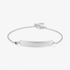 Personalized Name Bracelet with Birthstone Timeless Highlight Contemporary Touch