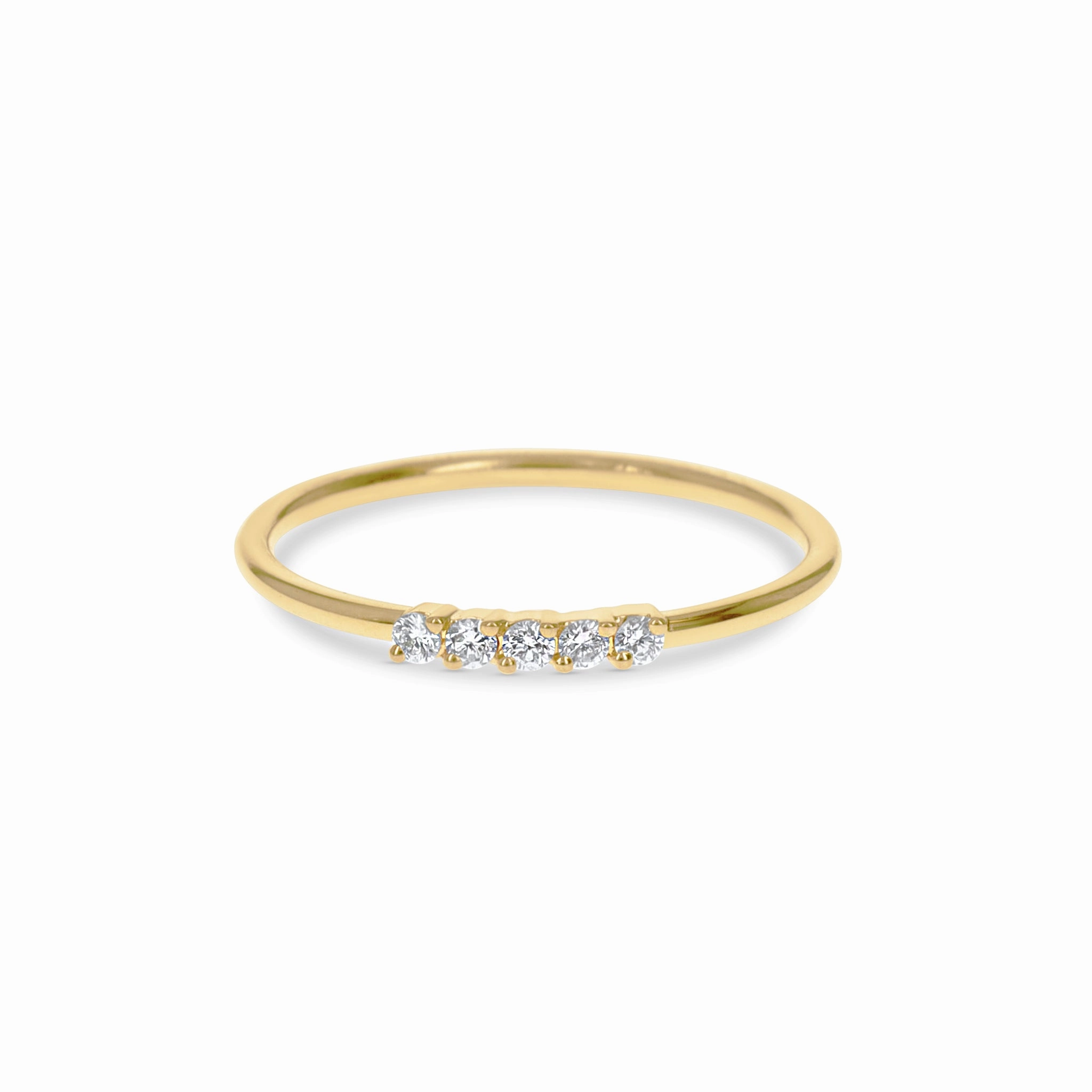 Youth Set Event Glow Petite Gold Diamond Ring