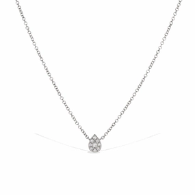 Vogue Touch Petite Pear Diamond Choker Necklace