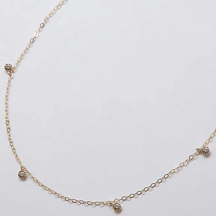 Bold Glow Luxurious Finish White CZ Choker Necklace