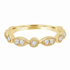 Diamond Gold Marquise Ring Sophisticated Shine Stylish Layer