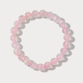 Modern Line Natural Rose Quartz Bracelet