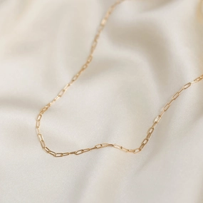 Exquisite Accessory Vibrant Accent Chain Link Necklace 14k Gold