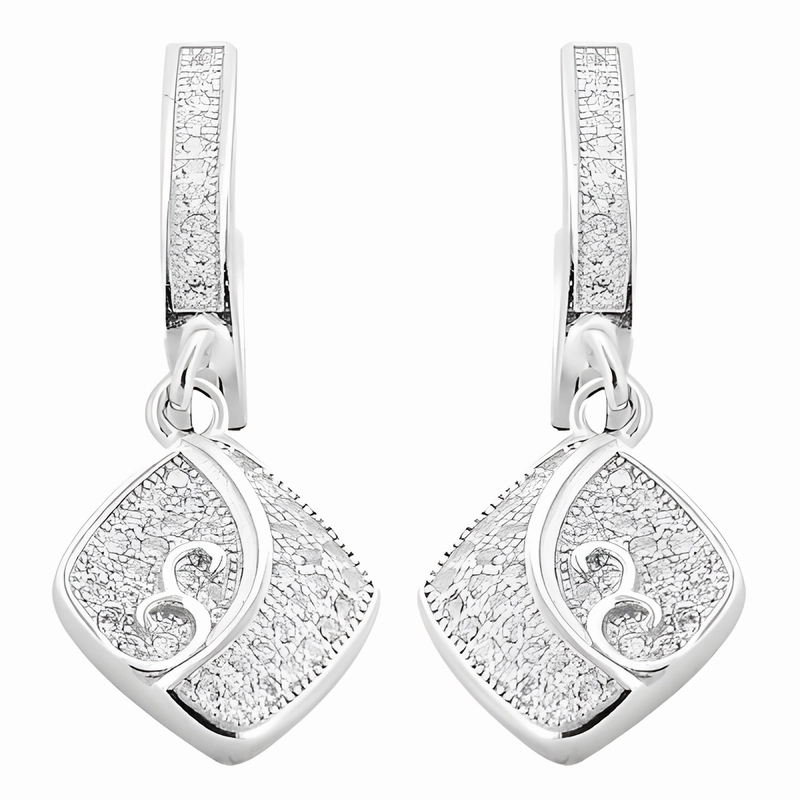 Vintage Option Hot Sale Cubic Zirconia Silver Earrings - Best Deals & Discounts