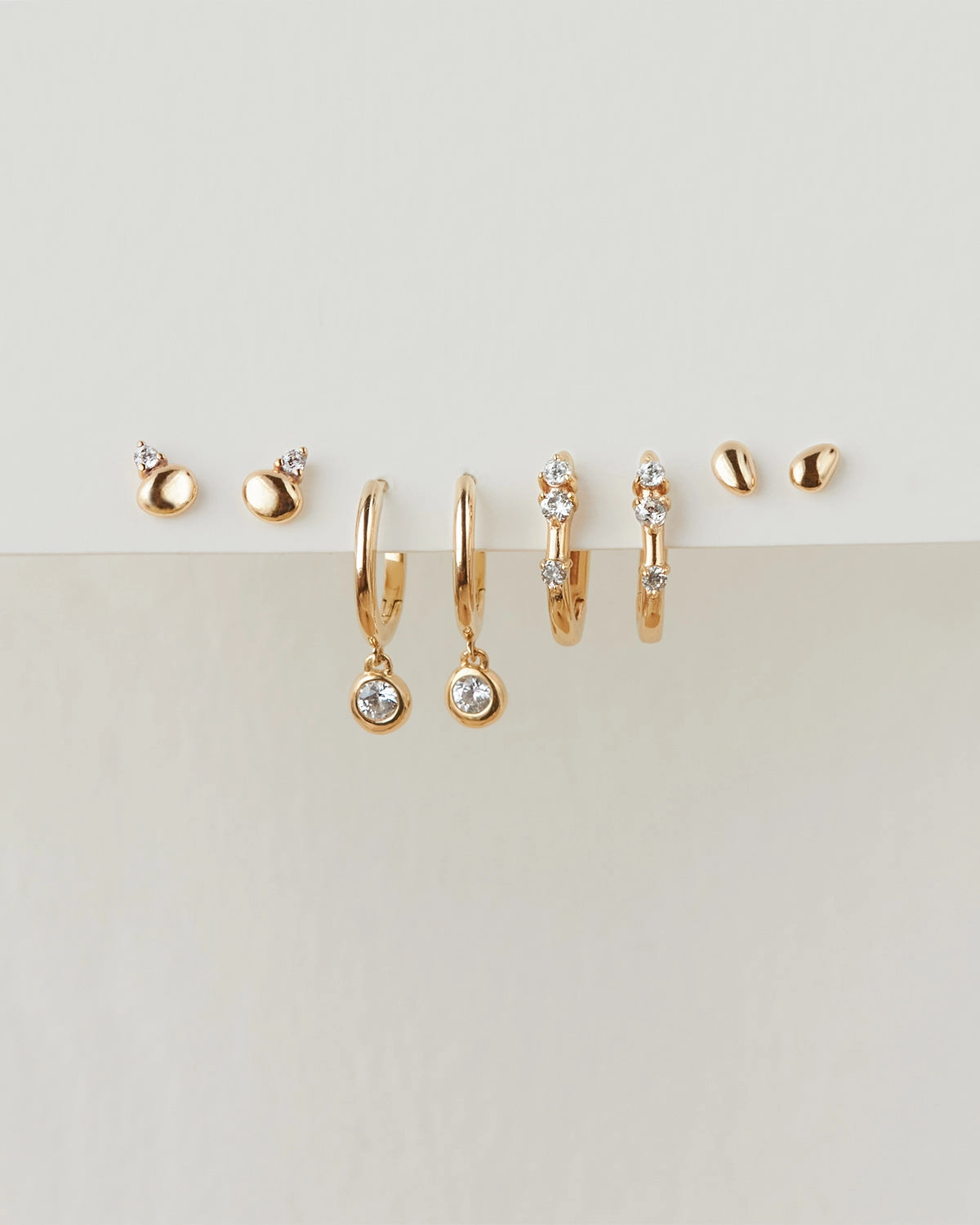 Serenity Earring Set Graceful Accessory Gleaming Accent