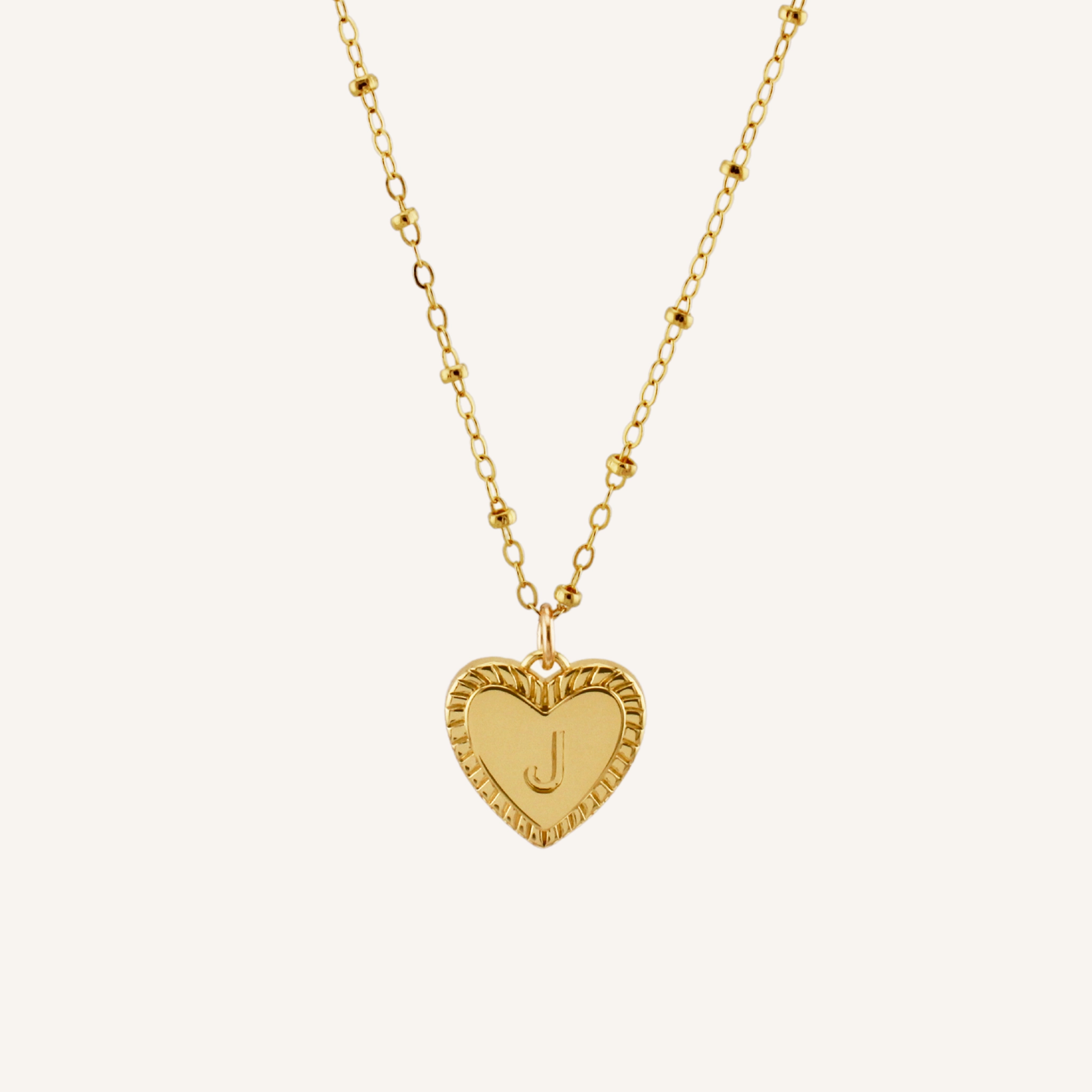 Anniversary Style Holiday Outfit HEART INITIAL NECKLACE
