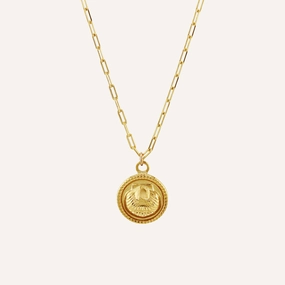 Mindful Item THE COVE SHELL MEDALLION COIN NECKLACE