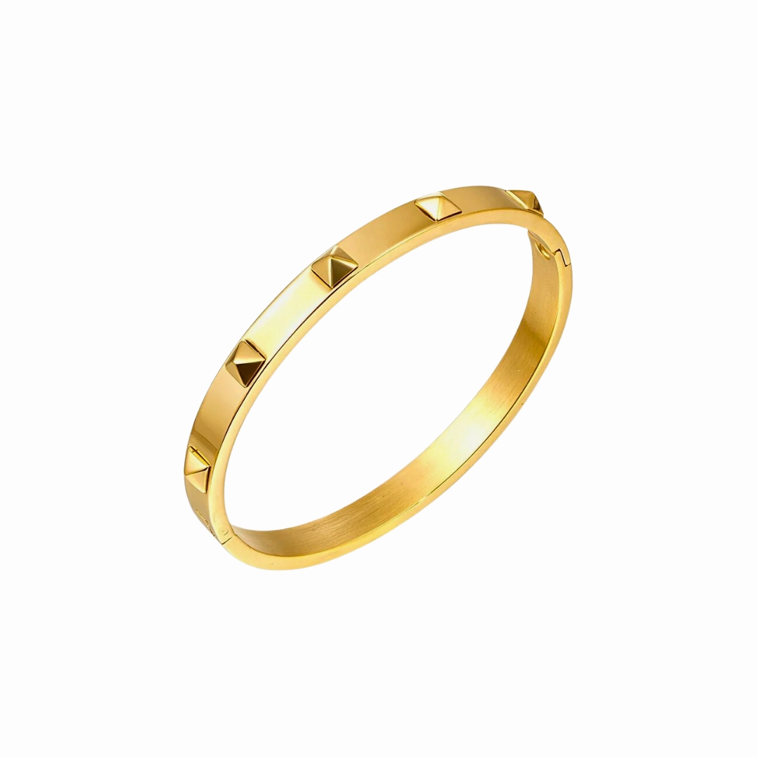 Pyramid Golden Bracelet Stylish Fit