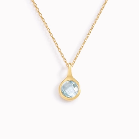 Blue Topaz Necklace - Sigrid Child Friendly Item All weather