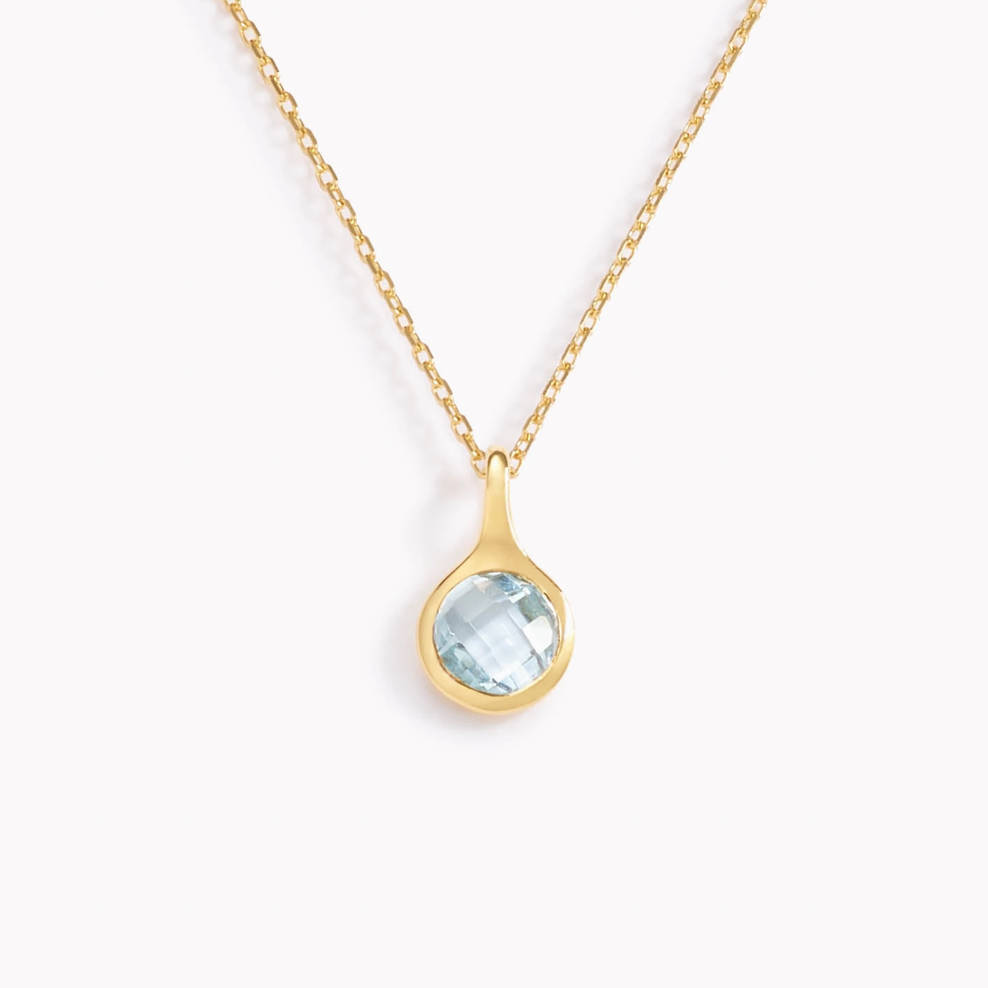 Blue Topaz Necklace - Sigrid Child Friendly Item All weather