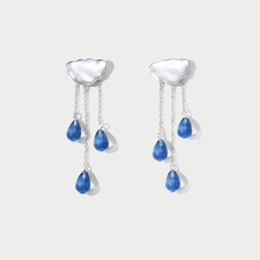 Modern Contour Rain Drop Earrings