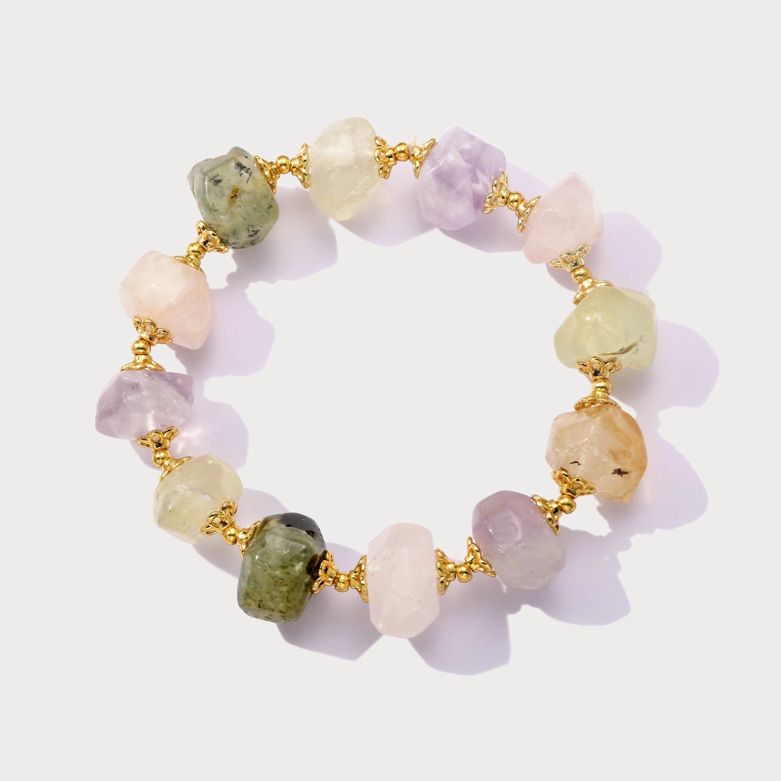 Raw Quartz Bracelet Chic Edge Bold Texture