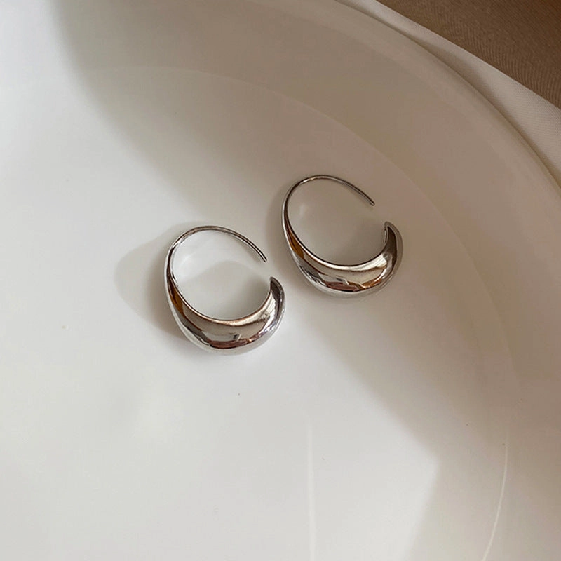 Night Decoration Colette Crescent Hook Earrings Gold & Silver